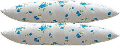 SANJU BROTHER Microfibre Floral Sleeping Pillow Pack of 2(Blue)