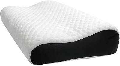 Flipkart Perfect Homes ORTHOPEDIC Memory Foam Solid Sleeping Pillow Pack of 1(White & Black)