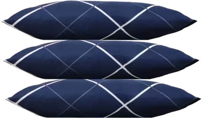 Navi collection Microfibre Abstract Sleeping Pillow Pack of 3(Blue, White)