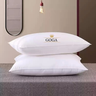 GOGA Cotton Sleeping Pillow Pack of 2 Solid LUXURY(White)