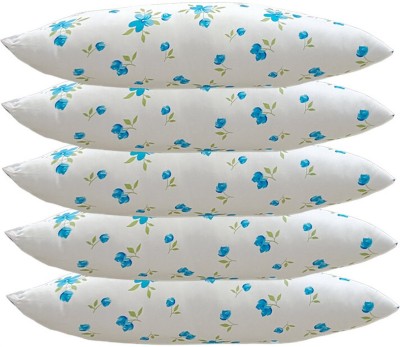 SANJU BROTHER Microfibre Floral Sleeping Pillow Pack of 5(Blue)