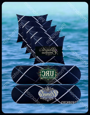 Urmila Creation 5 Cushion 2 Bolster Microfibre Stripes Bolster Pack of 7(Navy Blue)