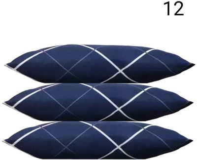 STOMIA STOMIA LUXURY SOFT PILLOW Polyester Fibre Solid Sleeping Pillow Pack of 3(Blue)