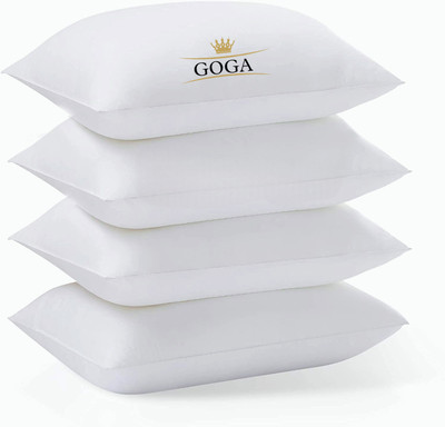 Gaulpastore LUXURY Cotton Solid Sleeping Pillow Pack of 4(White)