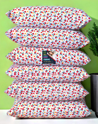 ERANC LUXURY Polyester Fibre Abstract Sleeping Pillow Pack of 6(Multicolor)