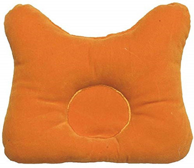 Blooming Love Polyester Fibre Animals Sleeping Pillow Pack of 1(Orange)