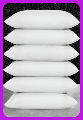 Urmila Creation Microfibre Sleeping Pillow Pack of 6 Solid LUXURY(White)