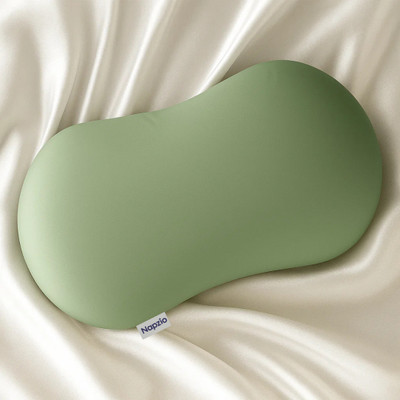 NAPZIO Memory Foam Solid Sleeping Pillow Pack of 1(Olive Green)