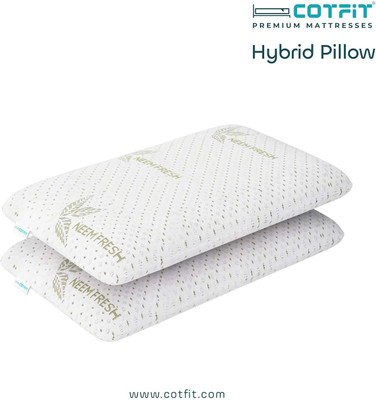 COTFIT Neckpedic Hybrid Pillow For Orthopedic Support Memory Foam Nature Orthopaedic Pillow Pack of 1(White)