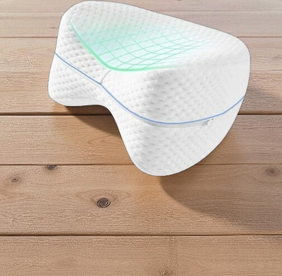 INDIEPREMIOR Microbeads Solid Orthopaedic Pillow Pack of 1(White)
