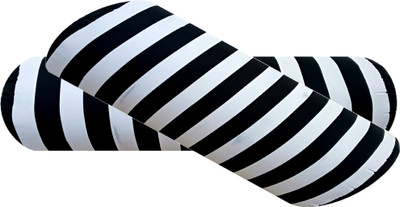 Changers Microfibre Bolster Pack of 2 Stripes(White)