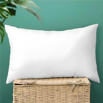 KUBER INDUSTRIES Microfibre Stripes Cushion Pack of 1(White)