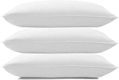 YPOLOIPO LUXURY Cotton Solid Sleeping Pillow Pack of 3(White)