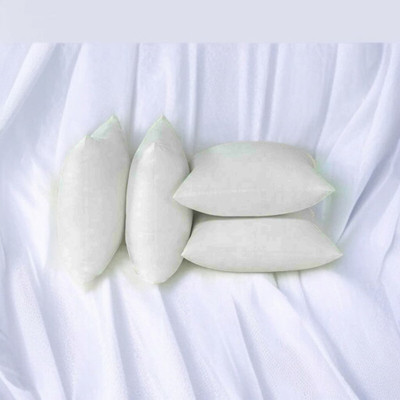 fulffystyl Microfibre Sleeping Pillow Pack of 4 Solid LUXURY(White)
