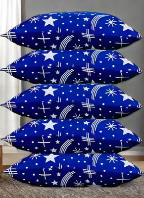 GUNVAR INDIA PRIVATE LIMITED LUXURY Polyester Fibre Solid Sleeping Pillow Pack of 5(Blue)