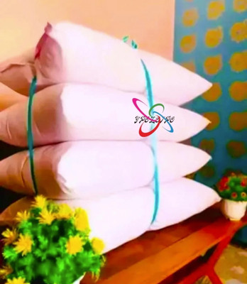 GUNVAR INDIA PRIVATE LIMITED Polyester Fibre Sleeping Pillow Pack of 4 Solid LUXURY(White)