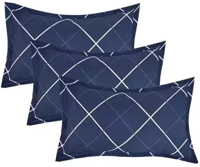 vraanc Luxury Microfibre Abstract, Floral Sleeping Pillow Pack of 4(Blue)