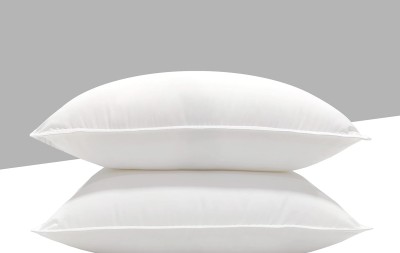 nelcomed Bedroom Microfibre Nature Body Pillow Pack of 2(White)