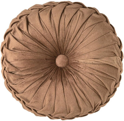 iravara Polyester Fibre Body Pillow Pack of 1 Floral Velvet Pumpkin Collection(CAMEL)