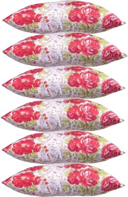 KVASTRA Polyester Fibre Stripes Sleeping Pillow Pack of 6(Multicolour ox13)