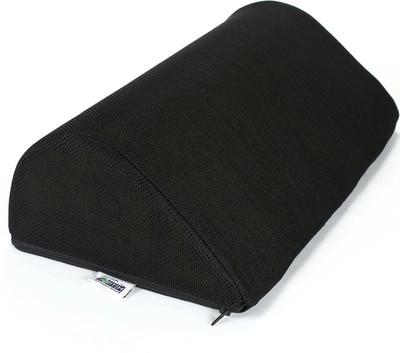 METRON Foot Rest Office Chair for Under Table | Office Foot Stool for Under Desk Foam Solid Orthopaedic Pillow Pack of 1(Black)