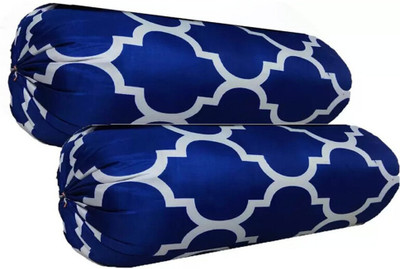 SANJU BROTHER LUXORY Microfibre Solid Bolster Pack of 2(Printed)