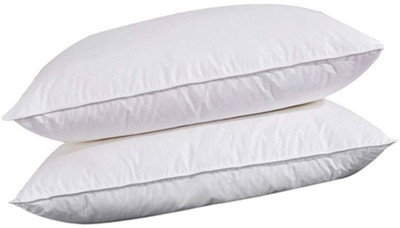 Changers Microfibre Solid Sleeping Pillow Pack of 2(White)