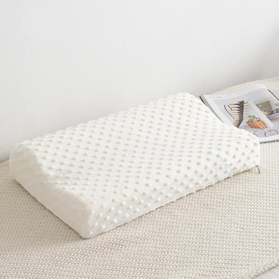 AMEEDARSHAN Memory Foam Solid Sleeping Pillow Pack of 1(White)