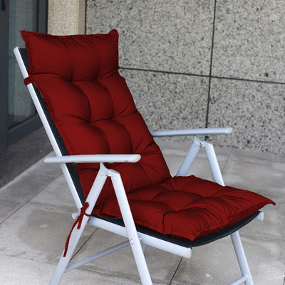 Mom's Moon Polyester Fibre Solid Chair Pad Pack of 1(Maroon)