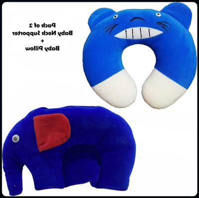EVK Mustard Seeds Toons & Characters Baby Pillow Pack of 1(Blue)