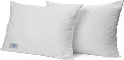 THE WOOD WHITE INDIA MicroFibre Pillow Set of 2 | 16 x 24 Inches or 41 x 61 cm. Microfibre Solid Sleeping Pillow Pack of 2(White)