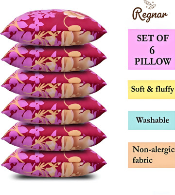 Regnar Cotton Sleeping Pillow Pack of 6 Abstract Luxury(Multicolor)