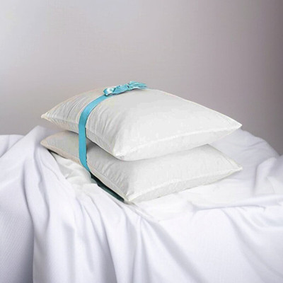 kuihome LUXURY Microfibre Abstract Sleeping Pillow Pack of 2(White)