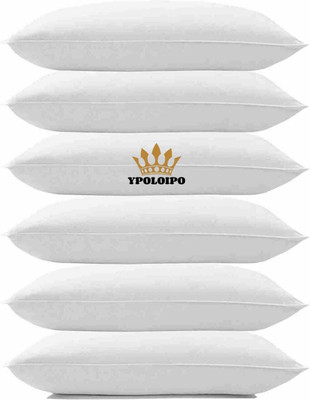 YPOLOIPO Cotton Sleeping Pillow Pack of 6 Floral LUXURY(White)