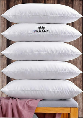 vraanc Microfibre Sleeping Pillow Pack of 5 Abstract Luxury(White)