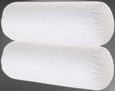 KIXTA Microfibre Solid Bolster Pack of 2(White)