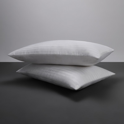 LA VERNE Microfibre Sleeping Pillow Pack of 2 Solid(White)