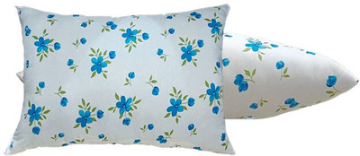 SANJU BROTHER Microfibre Floral Sleeping Pillow Pack of 2(Blue)