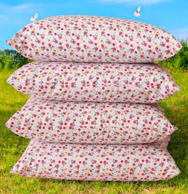Rolling Animal Microfibre Sleeping Pillow Pack of 4 Abstract(Multicolor)