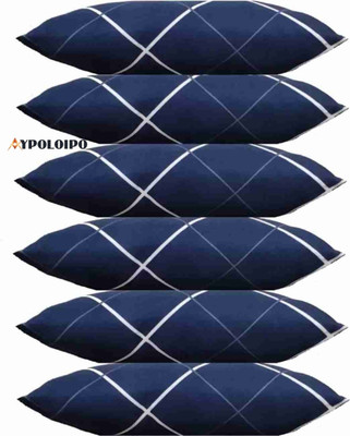 YPOLOIPO Polyester Fibre Sleeping Pillow Pack of 6 Solid LUXURY(Blue)