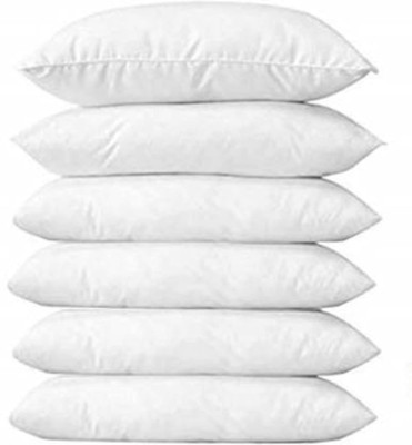 STOMIA Polyester Fibre Floral Sleeping Pillow Pack of 6(Multicolor)