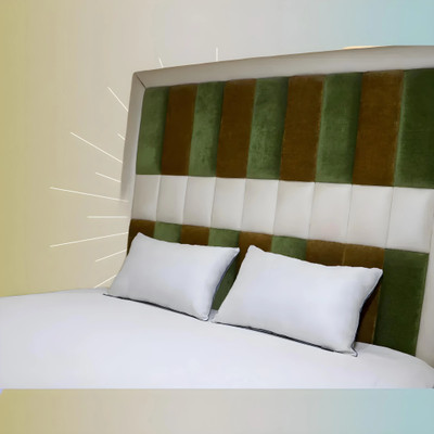 STOMIA STOMIA Microfibre Stripes Sleeping Pillow Pack of 2 (White) Microfibre Abstract Sleeping Pillow Pack of 2(White)