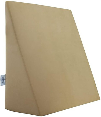 GADDA CO Wedge Pillow Memory Foam Solid Sleeping Pillow Pack of 1(Beige)