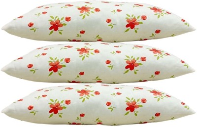 SANJU BROTHER LUXORY Microfibre Solid Sleeping Pillow Pack of 3(Orange)