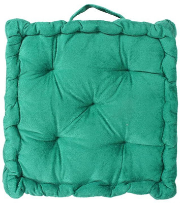 DCT Microfibre Solid Floor Cushion Pack of 1(Green)