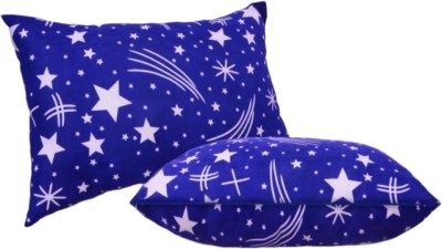 KVASTRA Microfibre Abstract Sleeping Pillow Pack of 2(Blue)