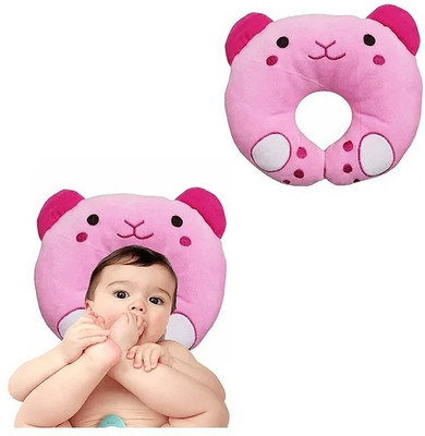ESCODEVELOPER Polyester Fibre Baby Pillow Pack of 1 Animals Neck Support Pillow(Multicolor)