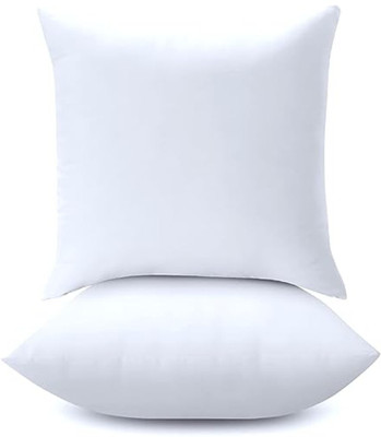 FurniGully Microfibre Cushion Pack of 2 Solid(White)
