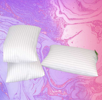 Kiago Soft luxury Microfibre Solid Sleeping Pillow Pack of 3(White)