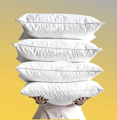 YPOLOIPO Polyester Fibre Sleeping Pillow Pack of 4 Abstract LUXURY(White)